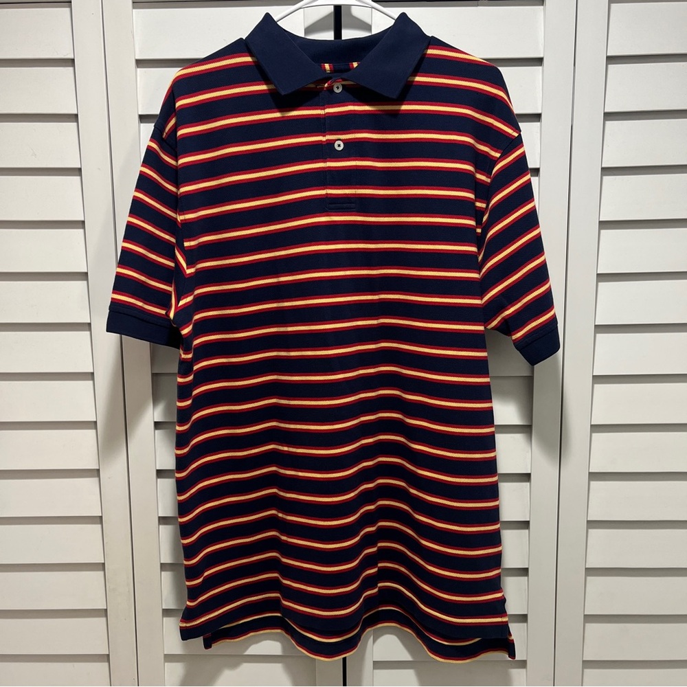 Imperfect collar shirt 100% cotton medium short sleeved striped textured shirt